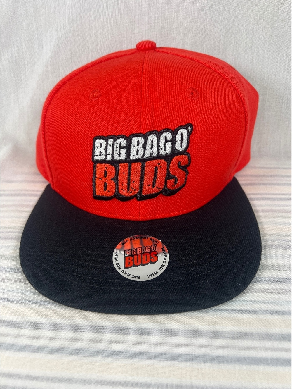 Big Bago' Buds Snapback Flat Brim Baseball Hat